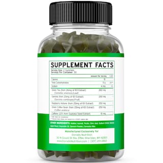 Foto 2 | Gomitas Quemadoras De Grasa Con Té Verde Supplement Dorado Nutrition, 60 Unidades - Venta Internacional.