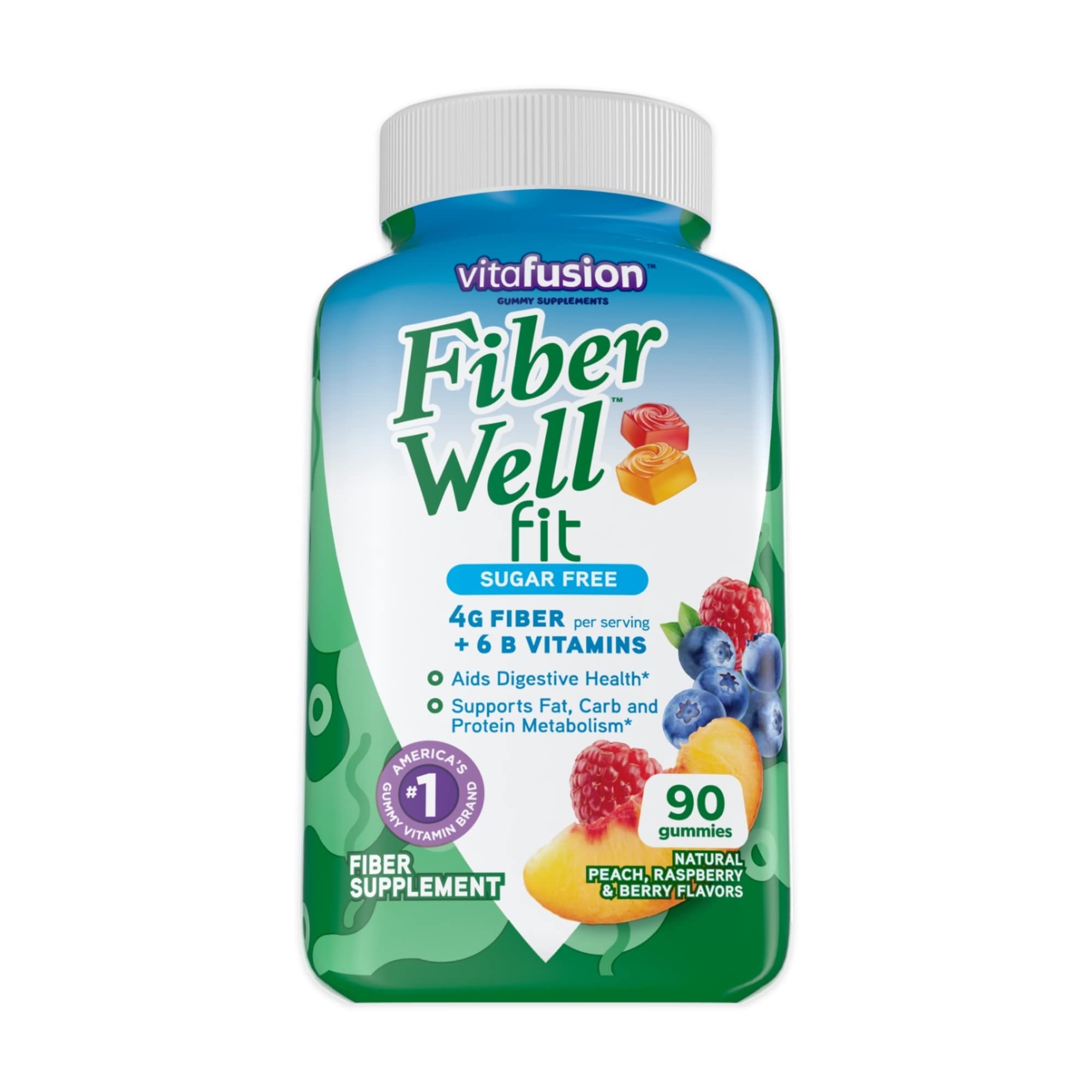 Foto 2 pulgar | Gomitas Supplement Vitafusion Fiber Well Fit, 90 Unidades - Venta Internacional.