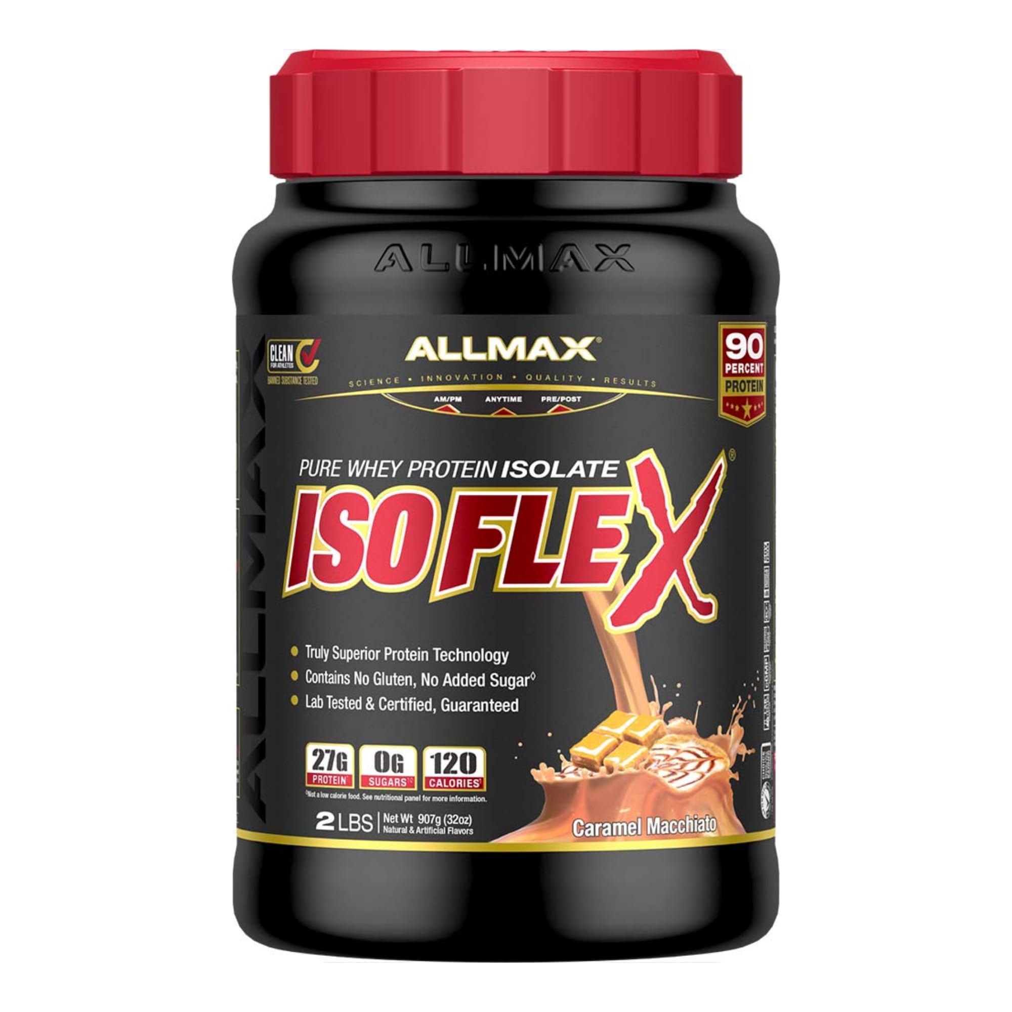 Foto 2 pulgar | Aislado De Proteína De Suero Allmax Isoflex Caramel Macchiato, 2 Libras - Venta Internacional.