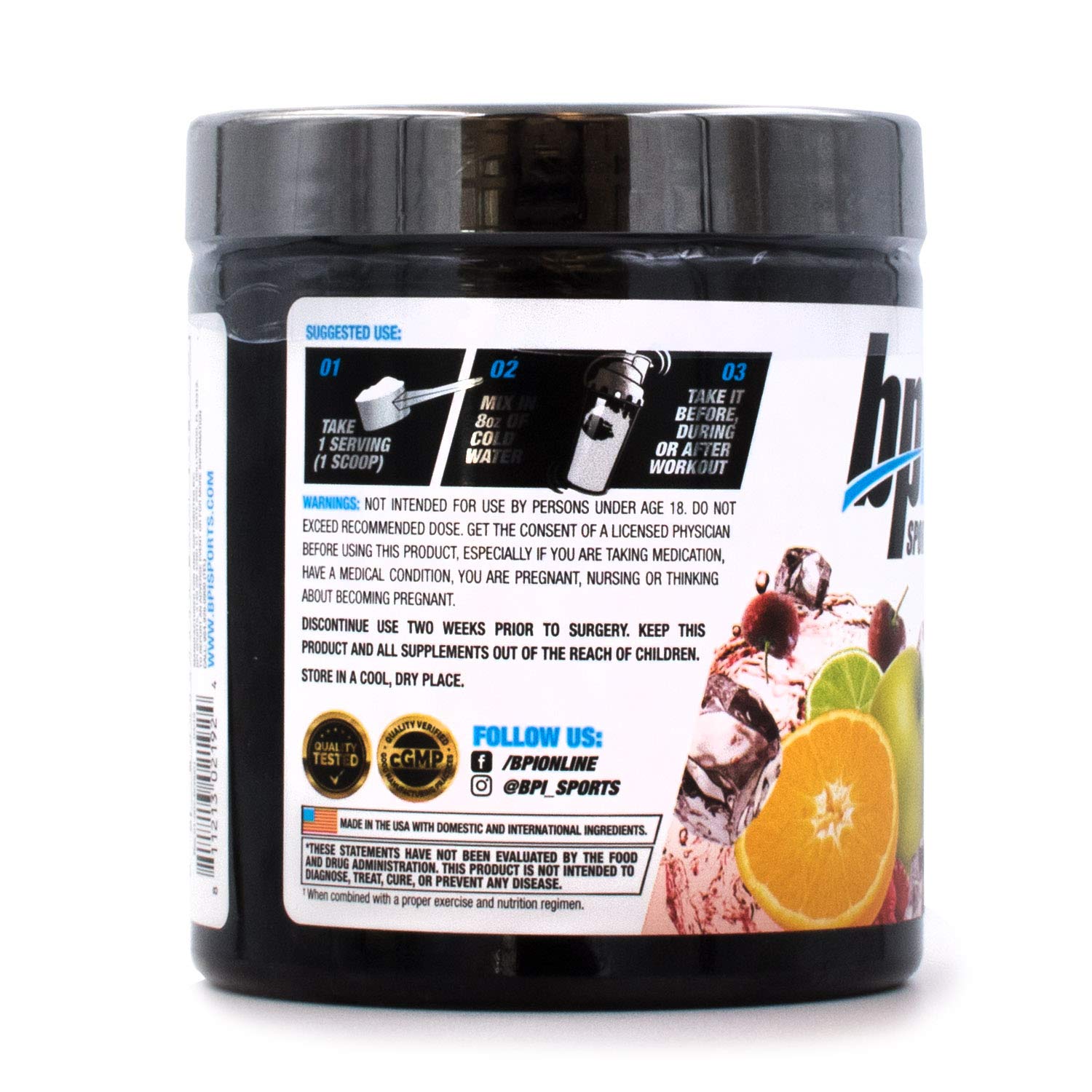 Foto 3 | Suplemento Bpi Sports Best Creatina Fruit Punch, 300 Ml, 50 Porciones - Venta Internacional.