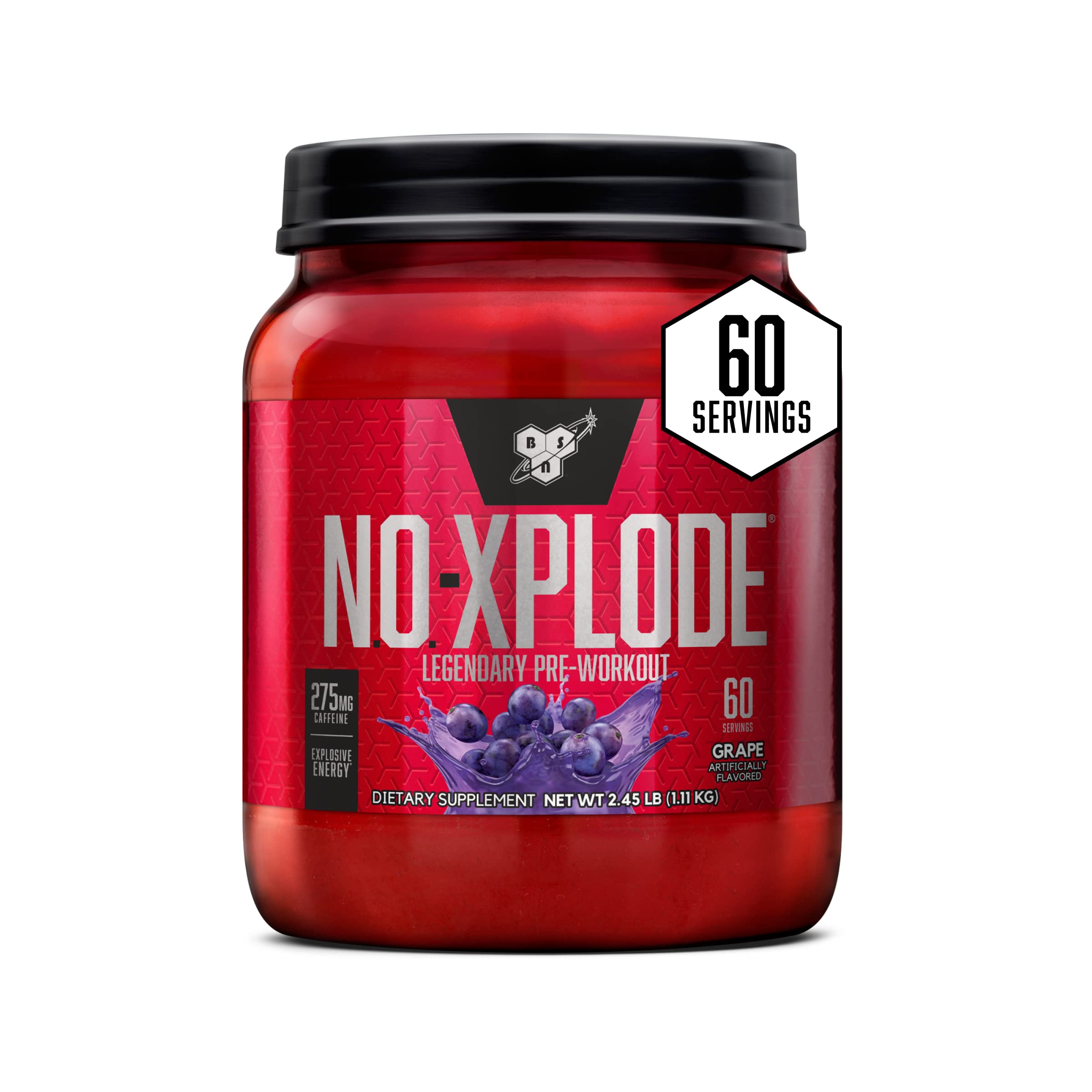 Foto 2 pulgar | Polvo Preentrenamiento Bsn N.o.-xplode Energy Grape Flavor 60 Dosis - Venta Internacional.