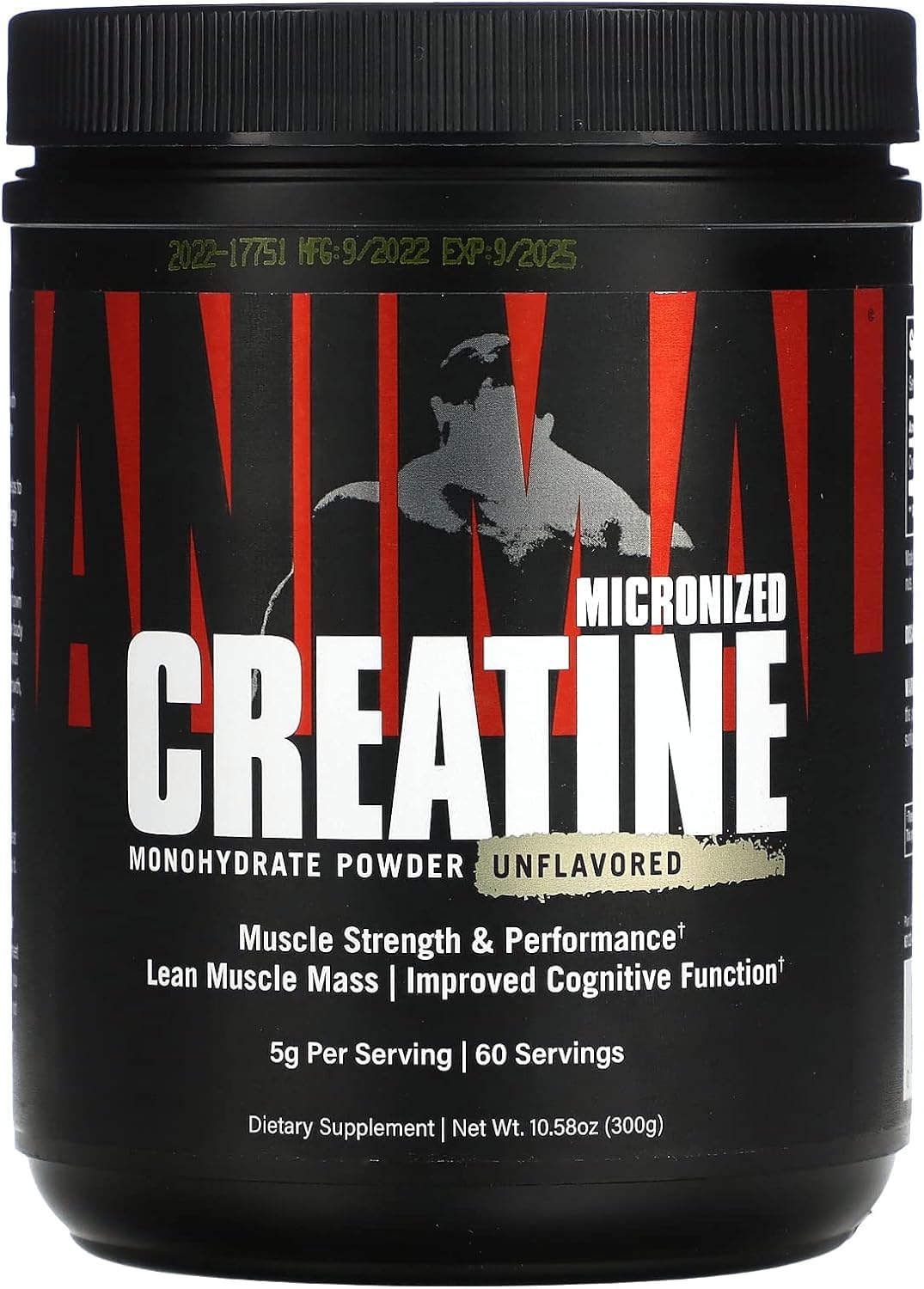Foto 1 | Suplemento De Monohidrato De Creatina Micronizado Animal 300 G - Venta Internacional.