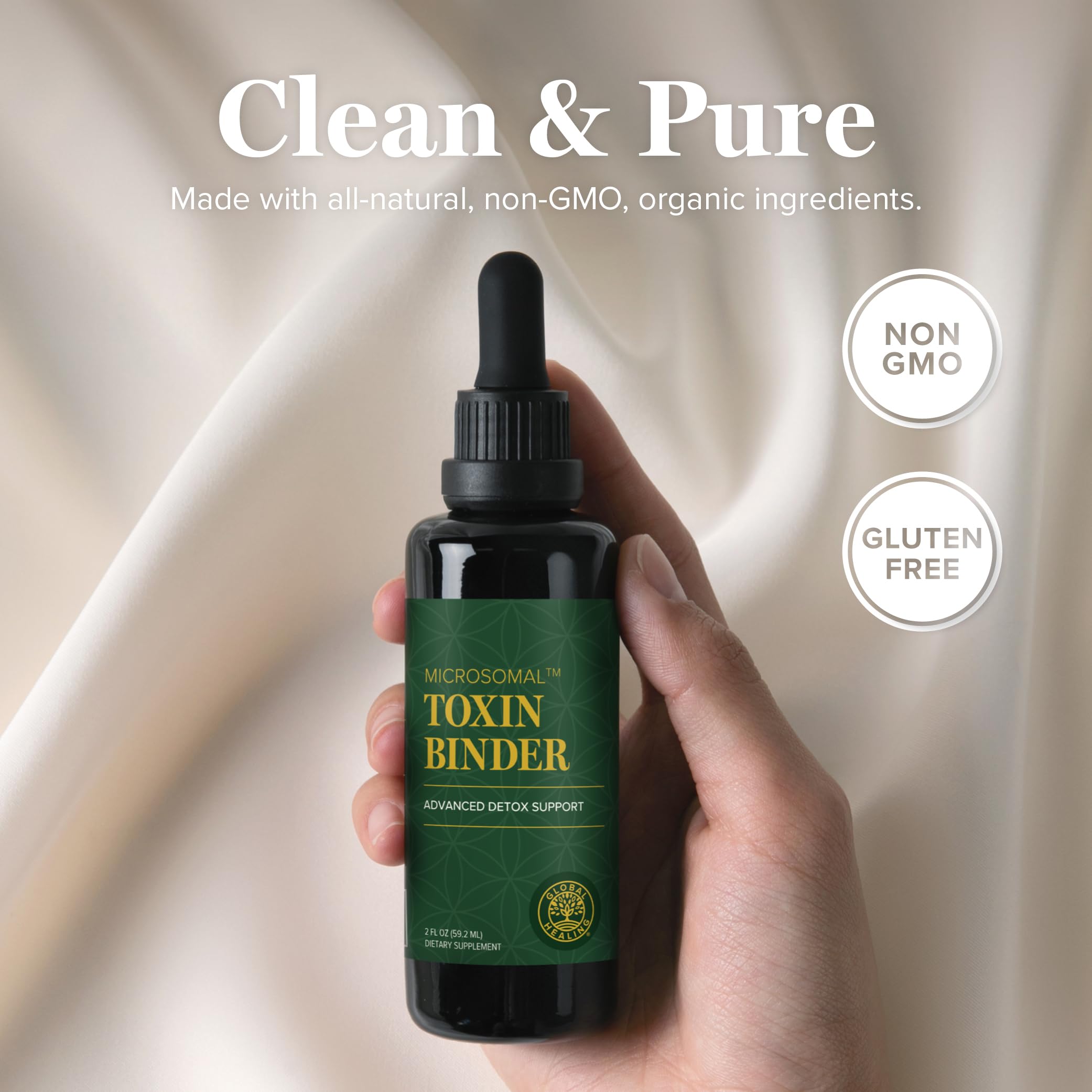 Foto 4 | Soporte Desintoxicante Toxin Binder Global Healing Microsomal De 60 Ml - Venta Internacional.
