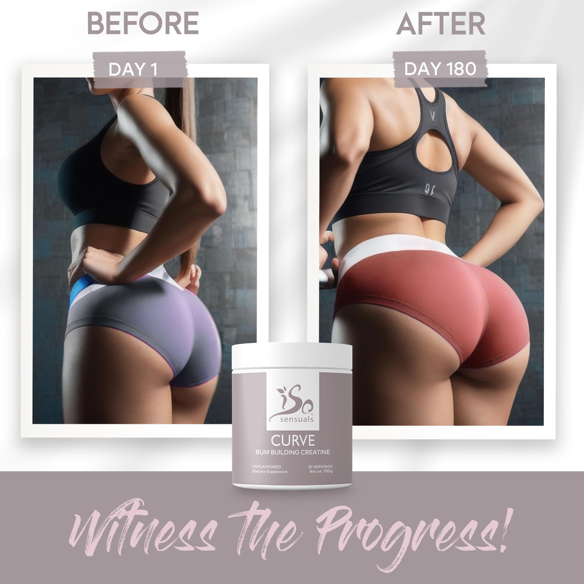 Foto 2 | Suplemento Isosensuals Curve Bum Building Creatina Women - Venta Internacional.