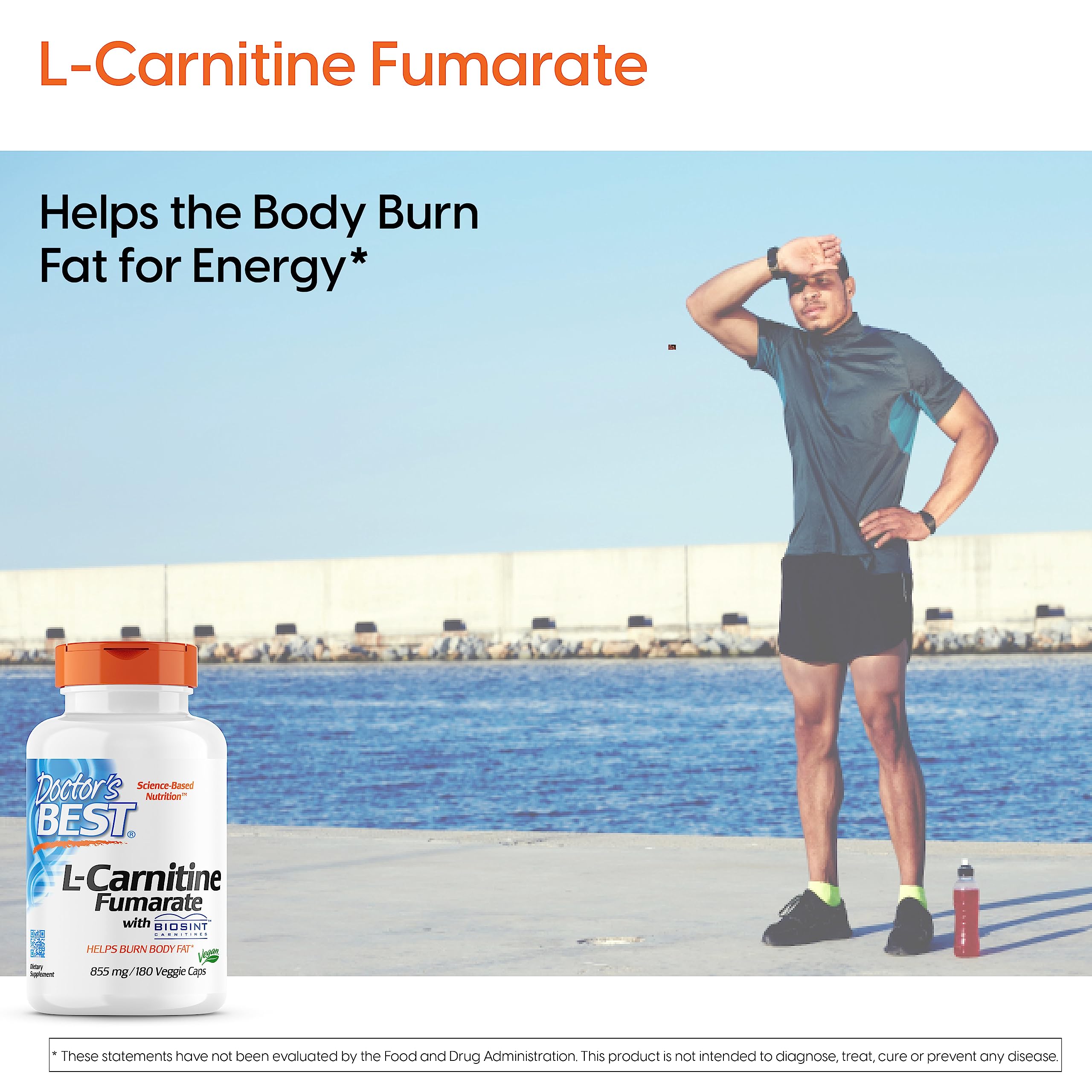 Foto 2 | Supplement Doctor's Best L-carnitina Fumarato 855 Mg 180 Cápsulas - Venta Internacional.