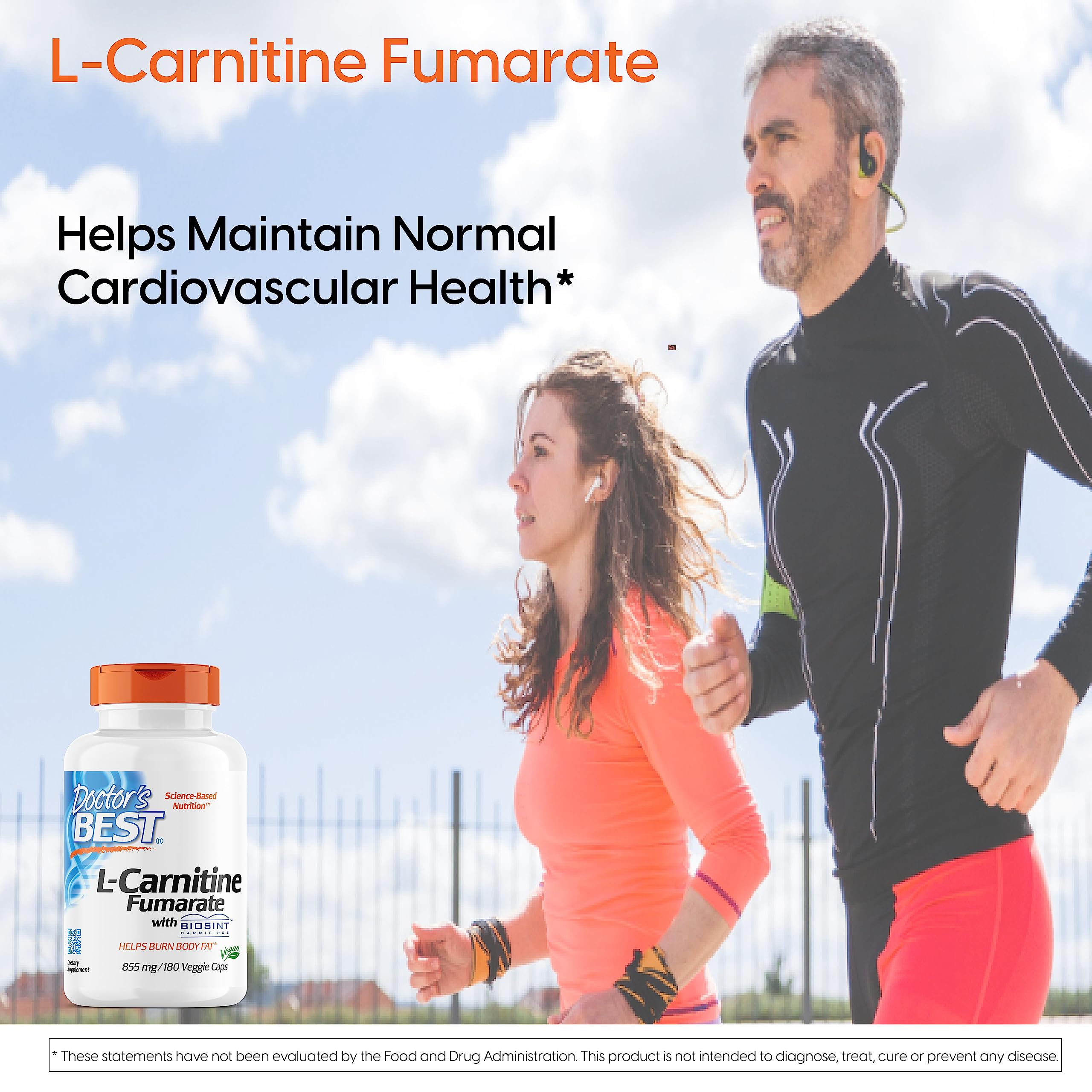 Foto 3 | Supplement Doctor's Best L-carnitina Fumarato 855 Mg 180 Cápsulas - Venta Internacional.