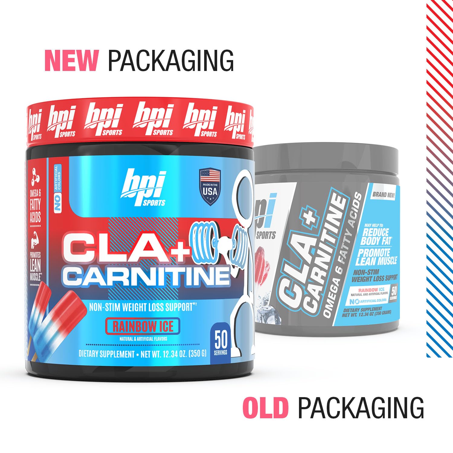 Foto 7 pulgar | Suplemento Bpi Sports Cla + Carnitina Rainbow Ice 370 Ml - Venta Internacional.