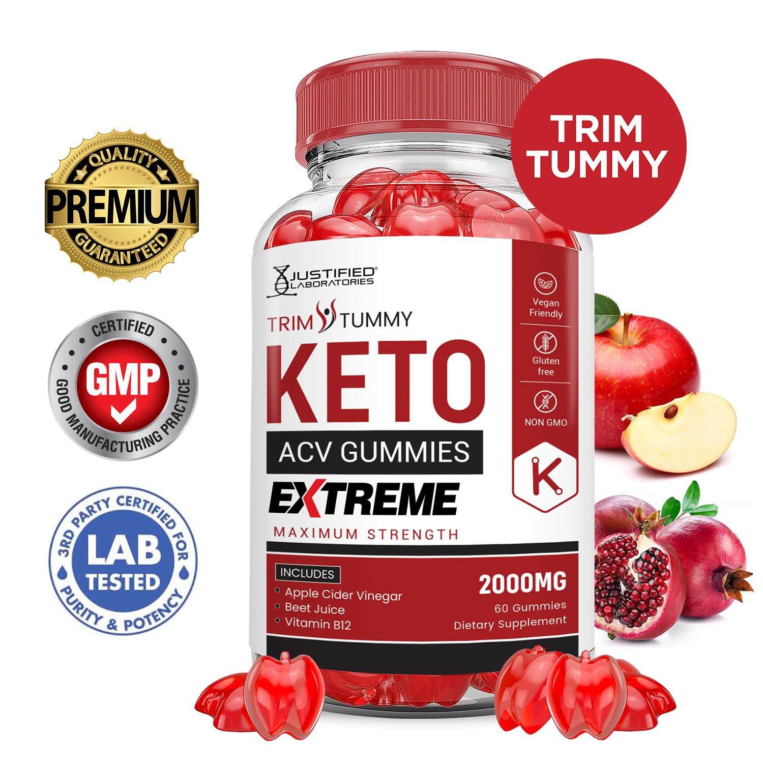 Foto 3 pulgar | Gomitas Trim Tummy Keto Acv Extreme 2000 Mg (paquete De 3) - Venta Internacional.