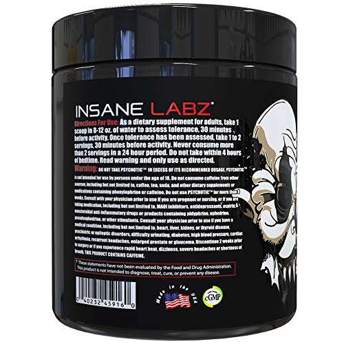 Foto 4 pulgar | Polvo Para Antes Del Entrenamiento Insane Labz Psychotic Black Edition - Venta Internacional.