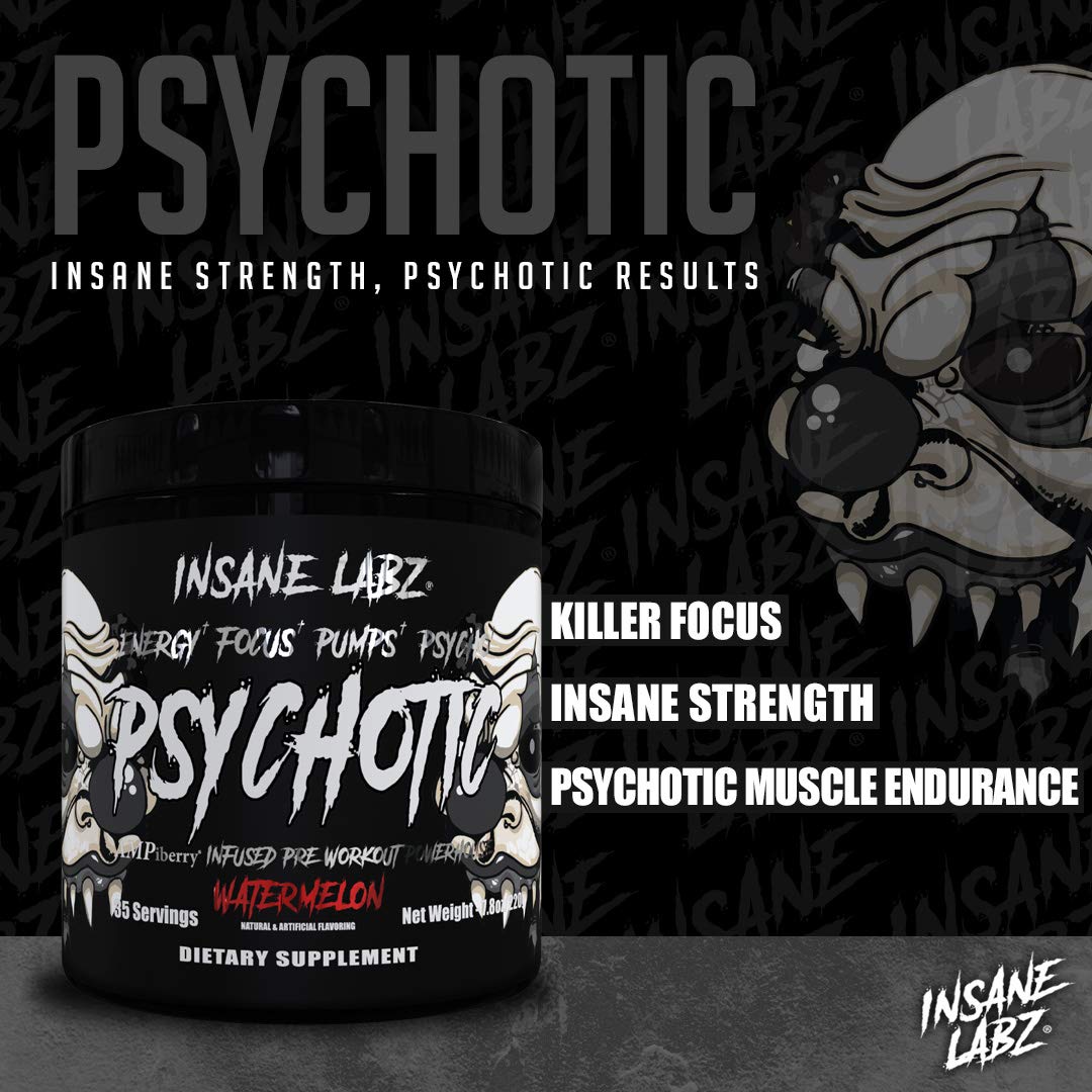 Foto 5 pulgar | Polvo Para Antes Del Entrenamiento Insane Labz Psychotic Black Edition - Venta Internacional.
