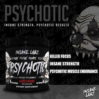 Foto 4 | Polvo Para Antes Del Entrenamiento Insane Labz Psychotic Black Edition - Venta Internacional.