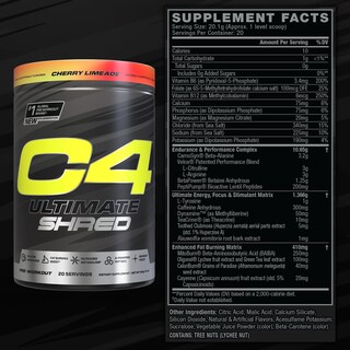 Foto 3 | Polvo Preentrenamiento Cellucor C4 Ultimate Shred, 20 Porciones - Venta Internacional.