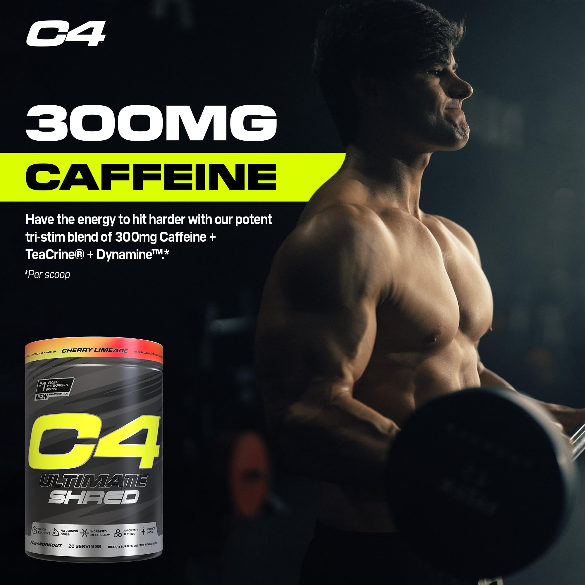 Foto 6 pulgar | Polvo Preentrenamiento Cellucor C4 Ultimate Shred, 20 Porciones - Venta Internacional.