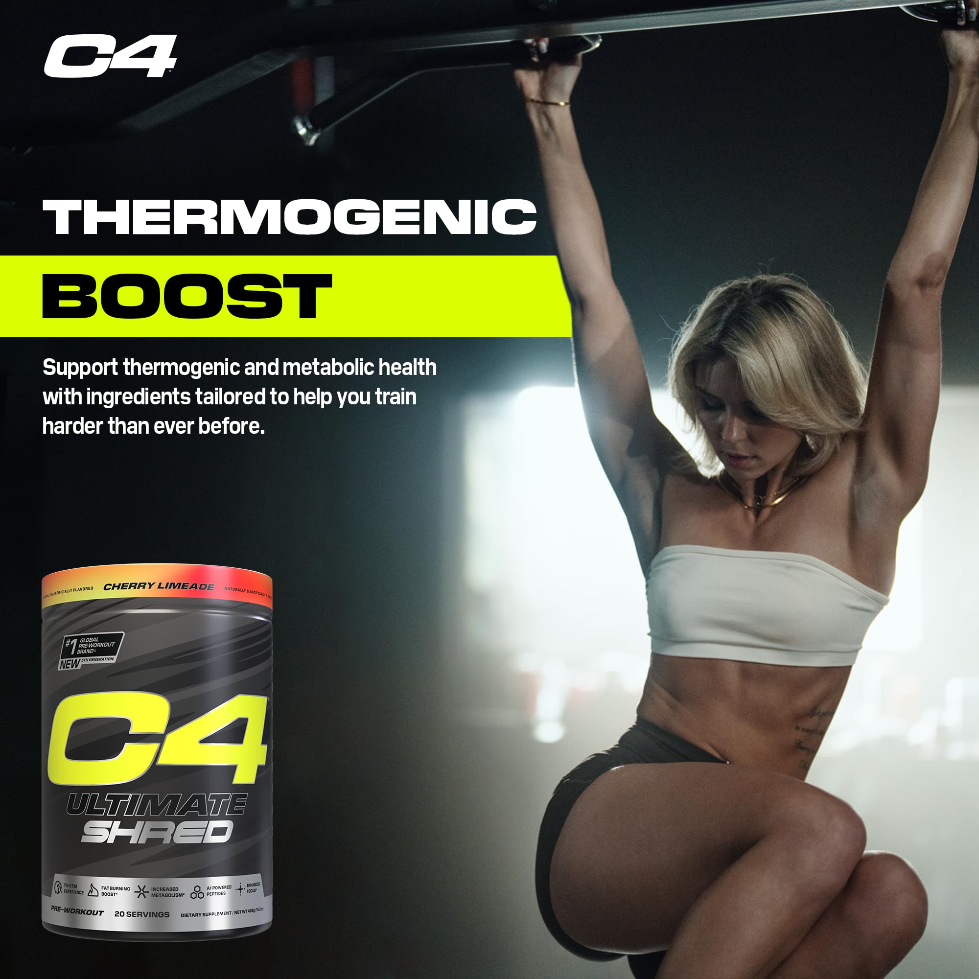 Foto 7 pulgar | Polvo Preentrenamiento Cellucor C4 Ultimate Shred, 20 Porciones - Venta Internacional.