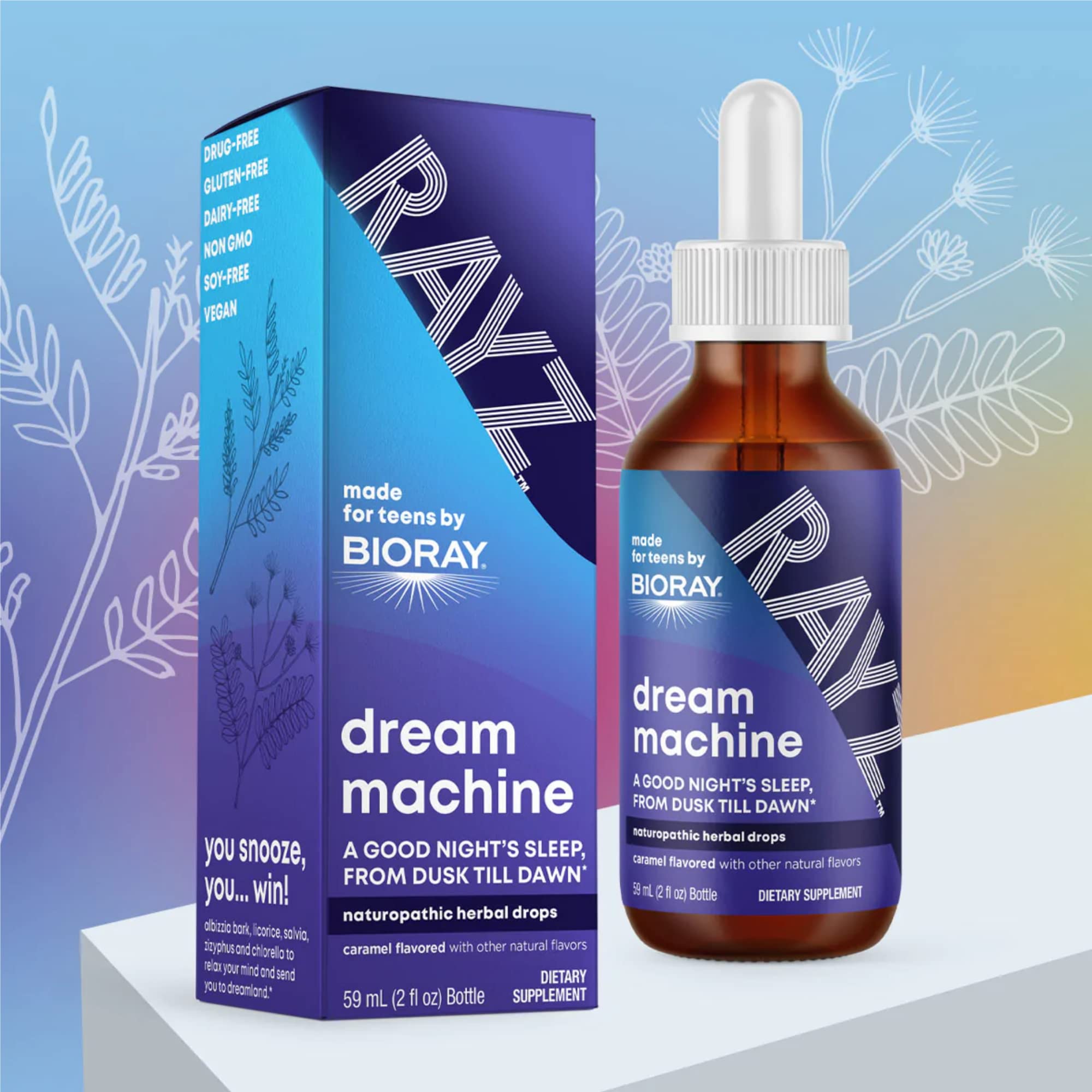 Foto 5 pulgar | Suplemento Bioray Rayz Dream Machine Caramel, 60 Ml, Para Adolescentes De 12 A 18 Años - Venta Internacional.