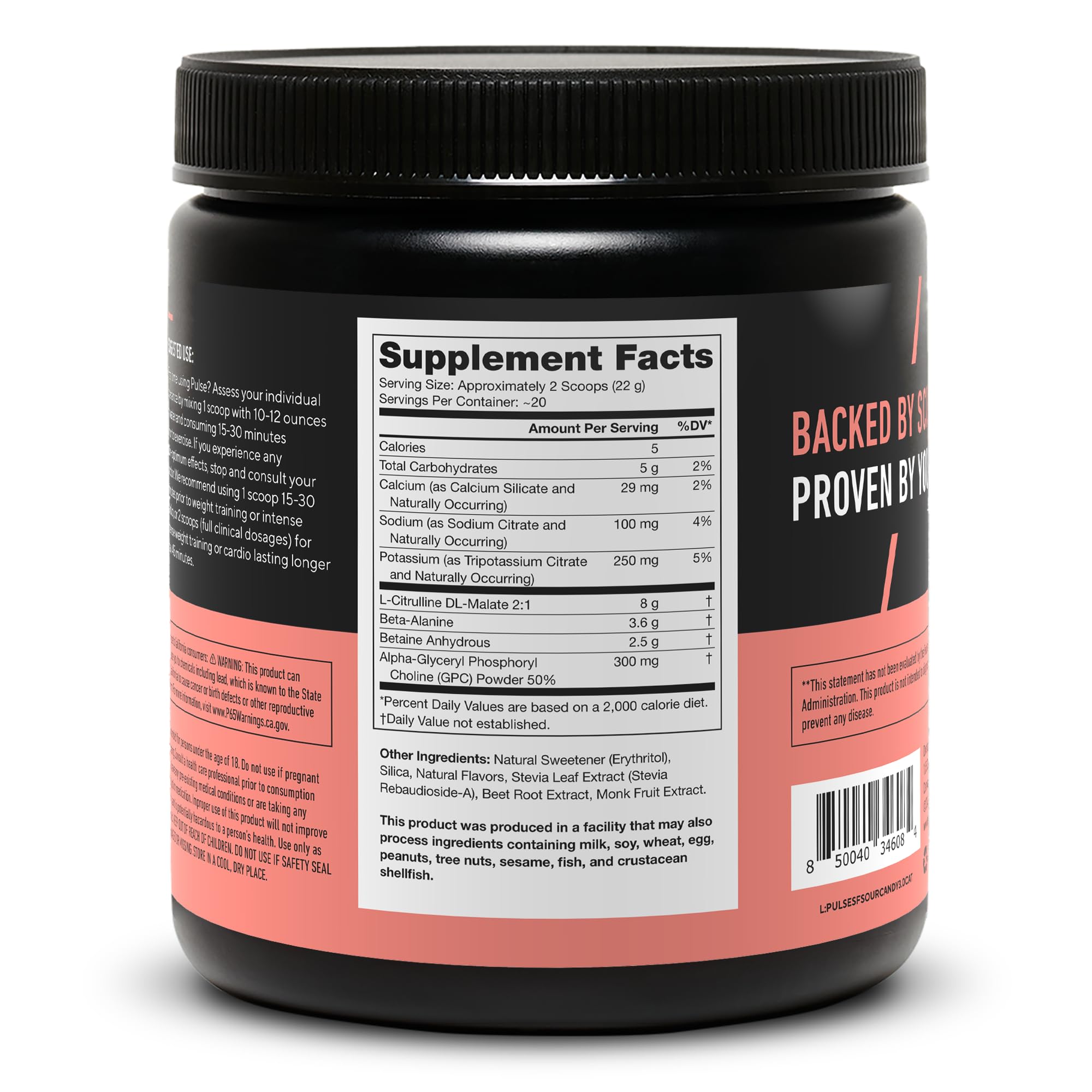 Foto 3 | Suplemento Para Antes Del Entrenamiento Legion Pulse Boost Energy Sour Candy - Venta Internacional.