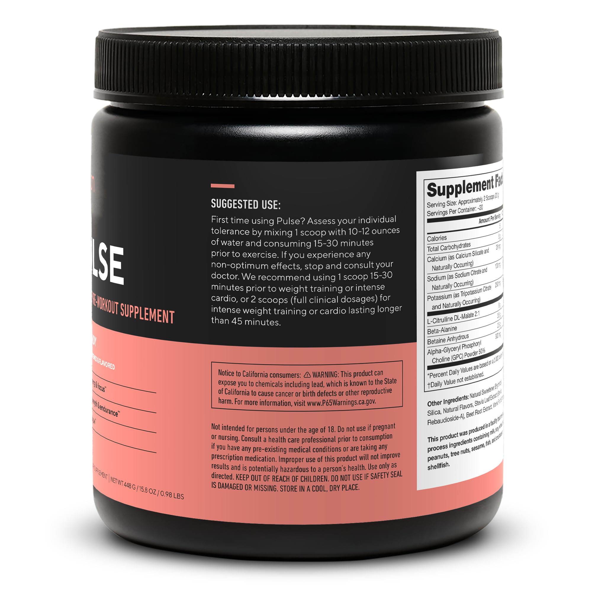Foto 4 | Suplemento Para Antes Del Entrenamiento Legion Pulse Boost Energy Sour Candy - Venta Internacional.