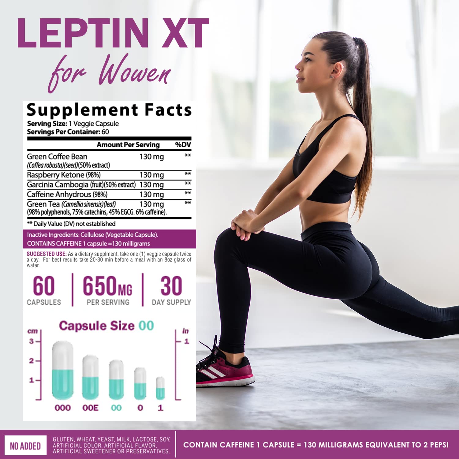 Foto 7 pulgar | Suplemento Naturegenx Leptinxt Para Bajar De Peso Para Mujeres, 60 Cápsulas - Venta Internacional.