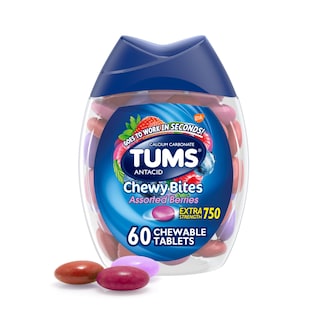 Foto 1 | Tabletas Antiácidas Tums Chewy Bites, Bayas Variadas, 60 Unidades - Venta Internacional.