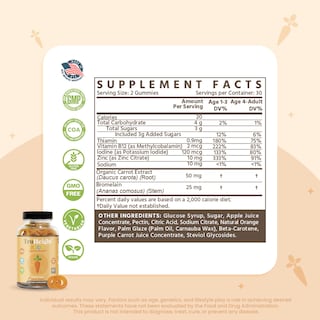Foto 2 | Gomitas Appetite Booster Truheight Kids, Totalmente Naturales, Color Naranja - Venta Internacional.
