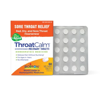 Foto 1 | Tabletas Boiron Throatcalm Para Aliviar El Dolor De Garganta, 60 Unidades - Venta Internacional.