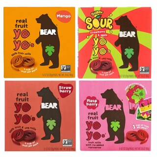 Foto 1 | Paquete Variado De Yoyos Snack Bear Real Fruit (paquete De 4) - Venta Internacional.