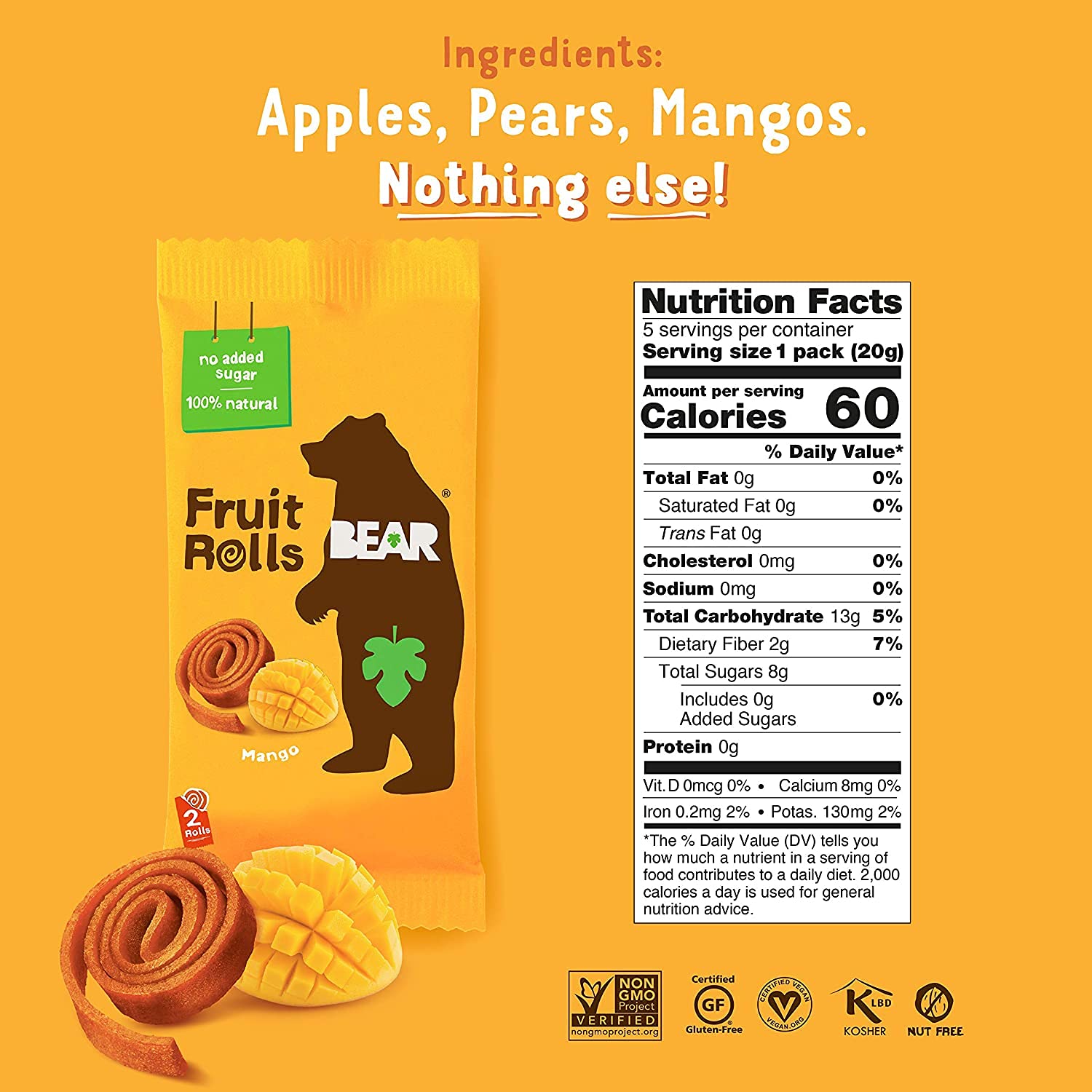 Foto 5 pulgar | Paquete Variado De Yoyos Snack Bear Real Fruit (paquete De 4) - Venta Internacional.