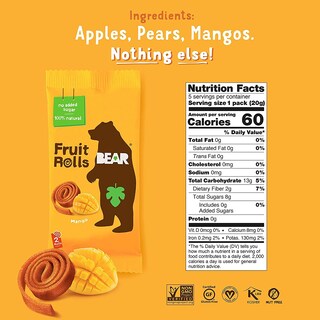 Foto 4 | Paquete Variado De Yoyos Snack Bear Real Fruit (paquete De 4) - Venta Internacional.