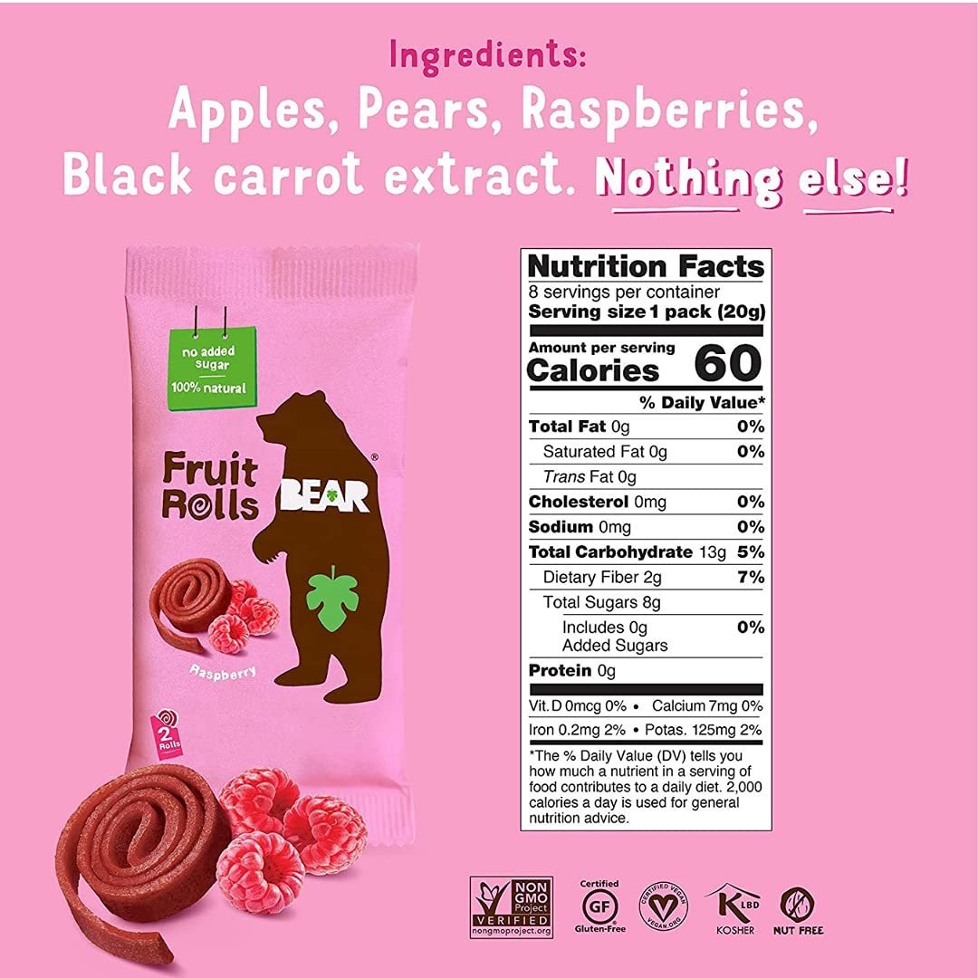 Foto 6 pulgar | Paquete Variado De Yoyos Snack Bear Real Fruit (paquete De 4) - Venta Internacional.