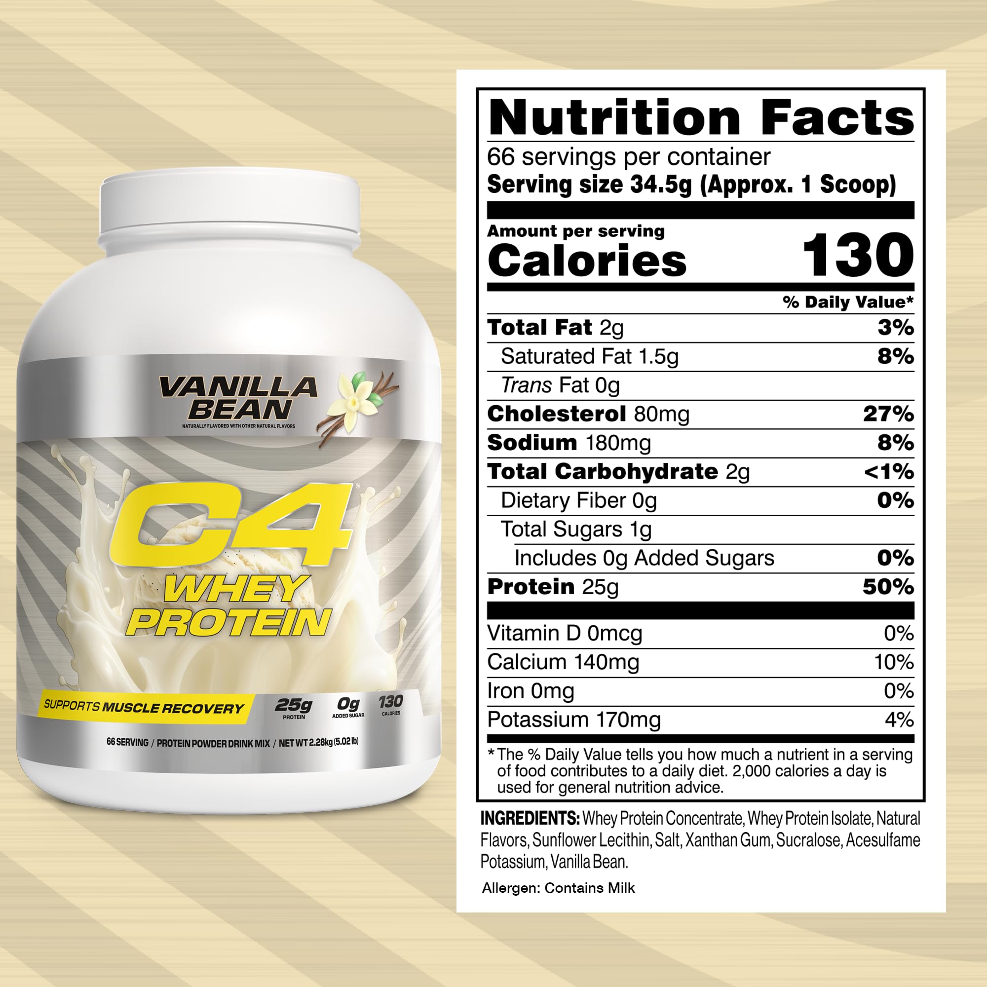 Foto 3 pulgar | Proteína De Suero En Polvo Cellucor C4 Vainilla Bean 1.65 Kg - Venta Internacional.