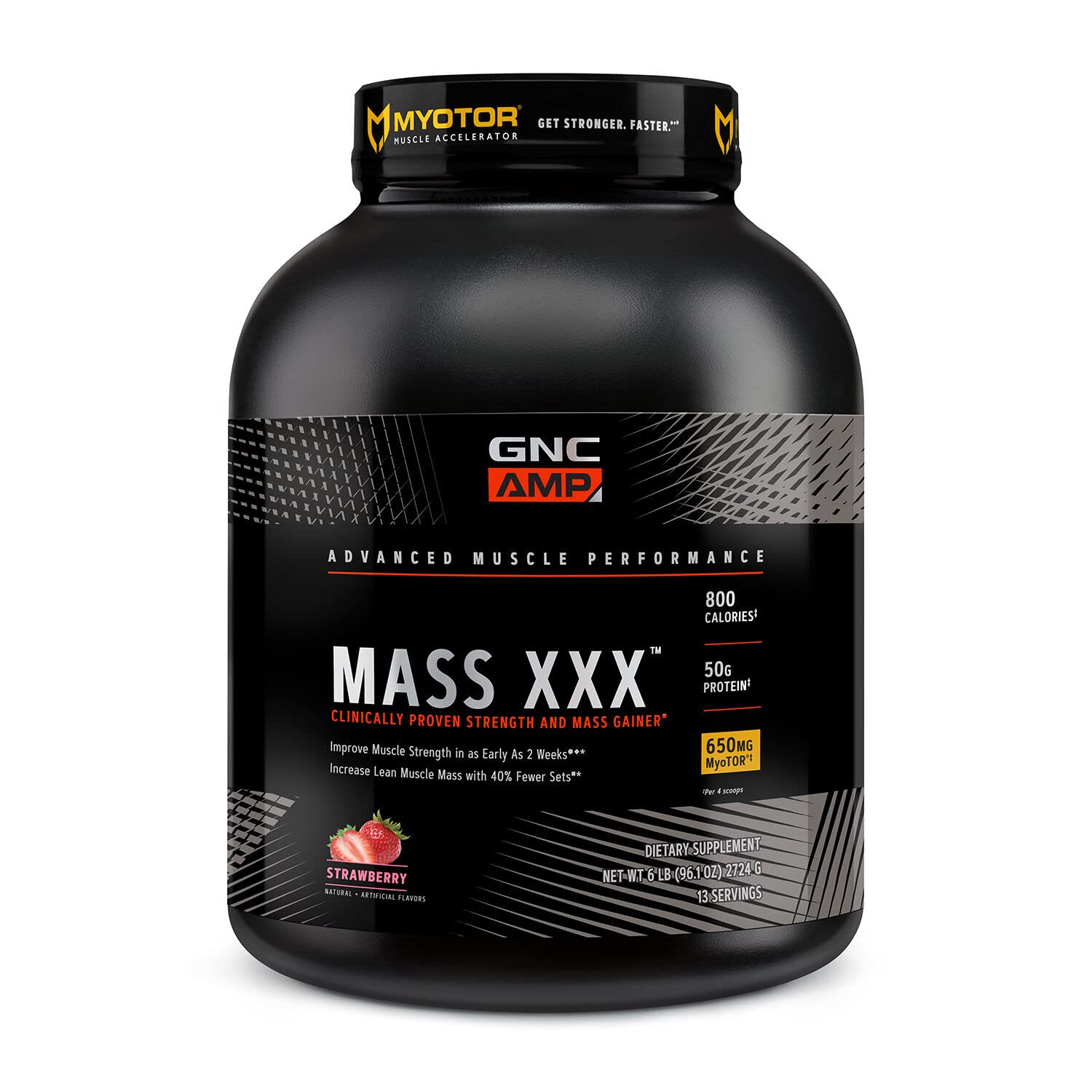 Foto 1 | Proteína En Polvo Gnc Amp Mass Xxx Con Myotor Strawberry 13 Serv - Venta Internacional.