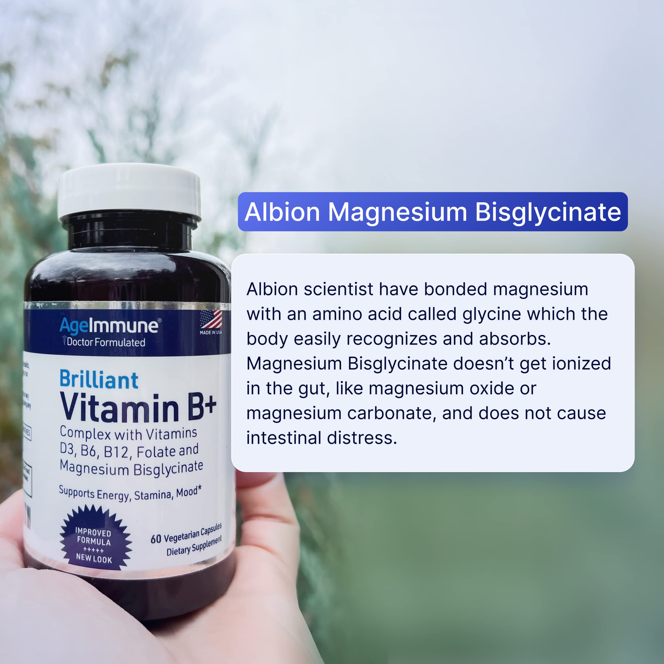 Foto 7 pulgar | Complemento AgeImmune Vitamina B Complex 60 Cápsulas - Venta Internacional