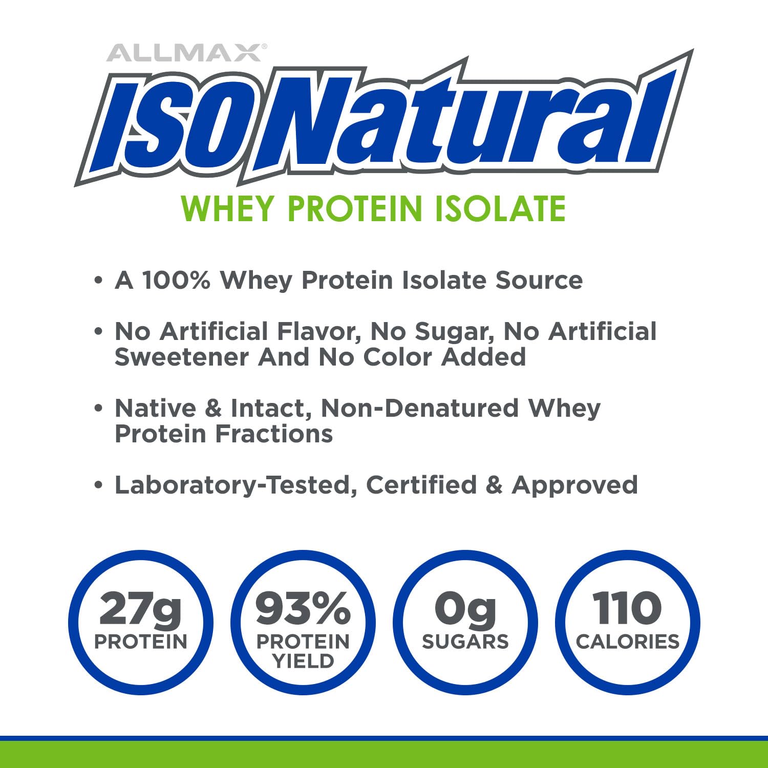 Foto 4 pulgar | Isonatural Allmax Nutrition 2.27 kg-Venta Internacional