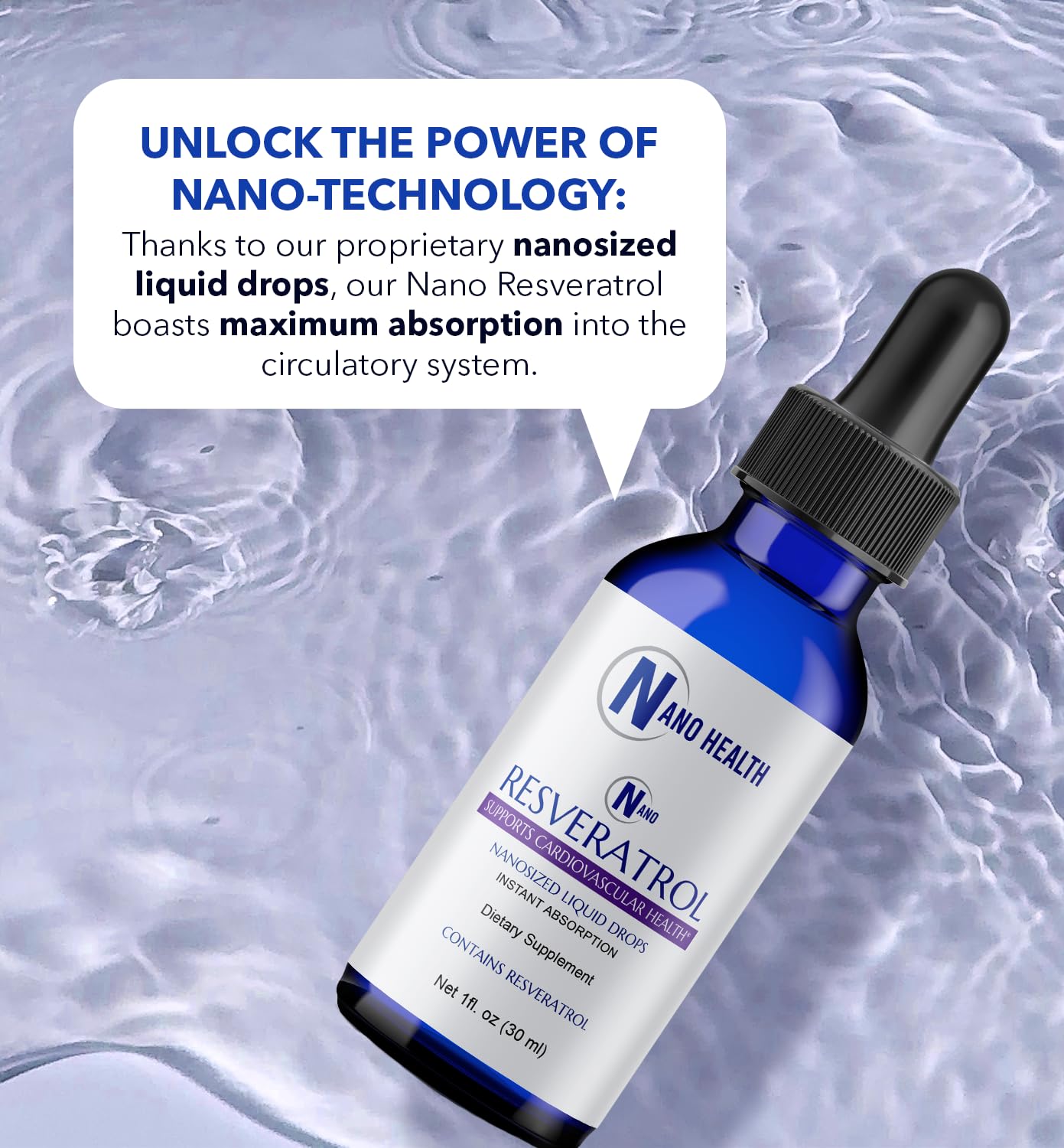 Foto 4 pulgar | Complemente Nanoceutical Solutions Nano Liquid Resveratrol - Venta Internacional.