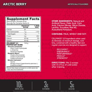 Foto 2 | Suplemento Bsn Cellmass 2.0 Arctic Berry Para La Recuperación Después Del Entrenamiento - Venta Internacional.