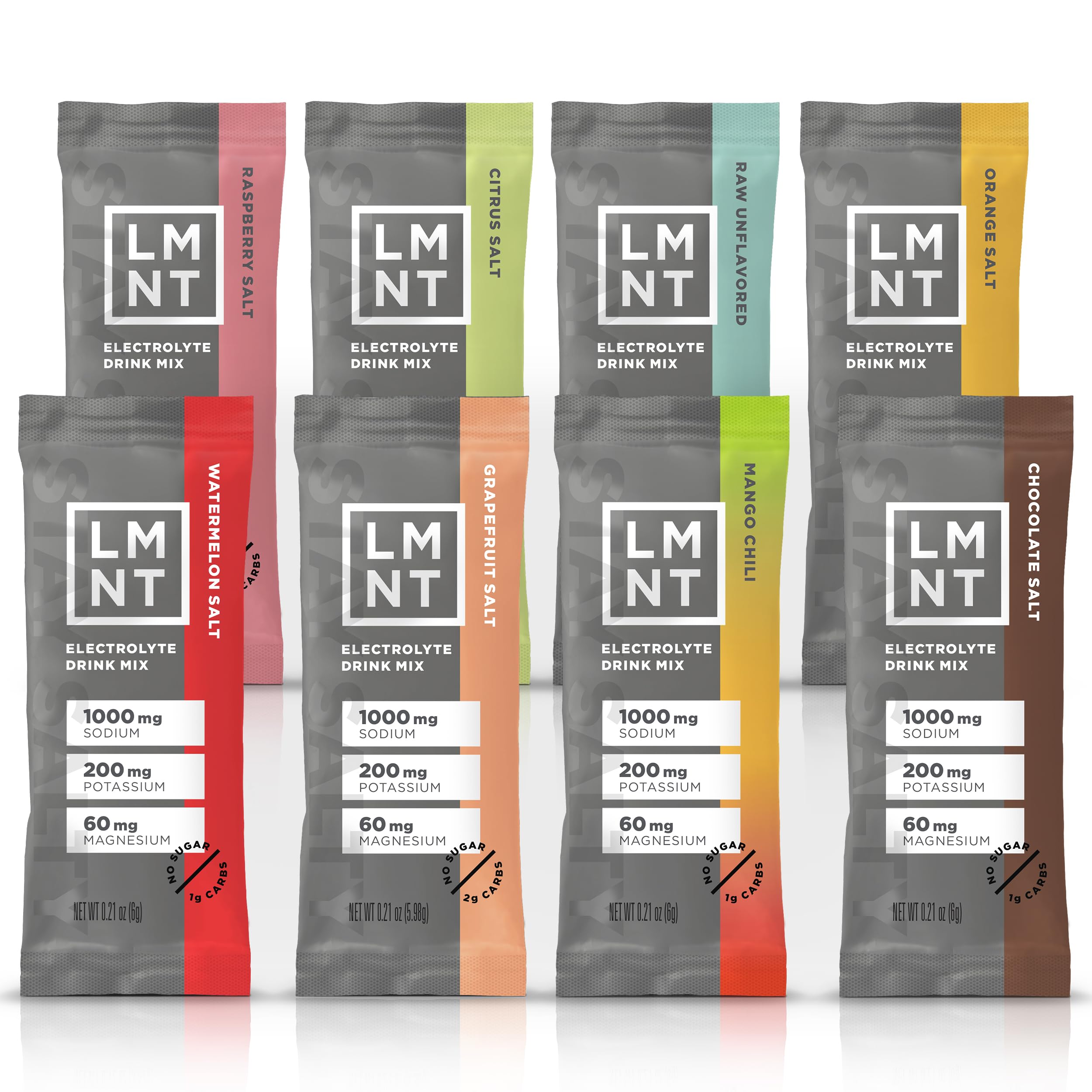 Foto 1 | Paquete De Muestras De 8 Unidades De Electrolyte Drink Mix Lmnt Zero Sugar - Venta Internacional.