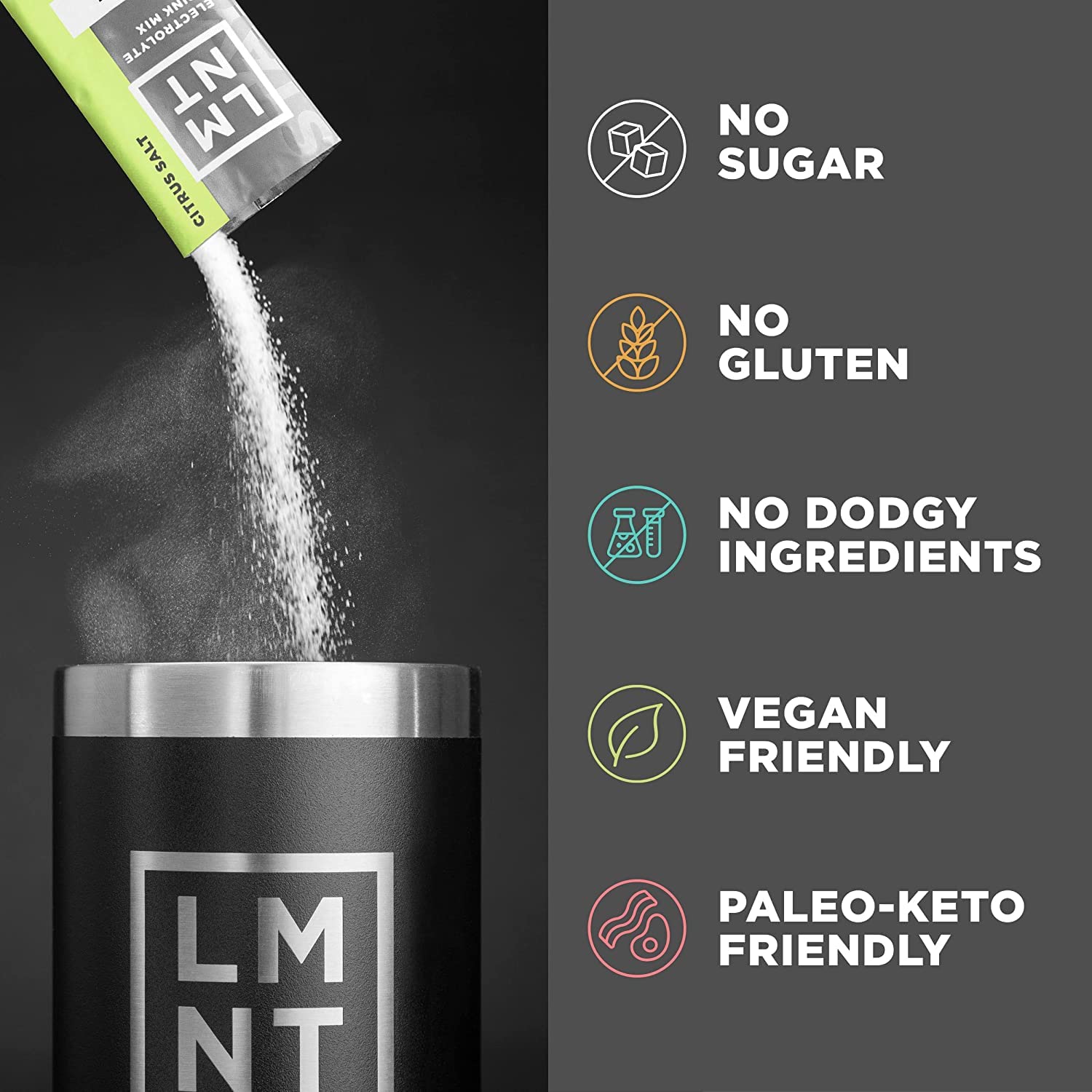 Foto 6 pulgar | Paquete De Muestras De 8 Unidades De Electrolyte Drink Mix Lmnt Zero Sugar - Venta Internacional.