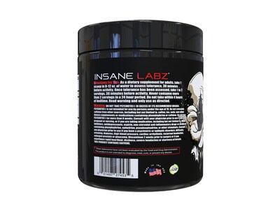 Foto 3 | Polvo Para Antes Del Entrenamiento Insane Labz Psychotic Black Edition - Venta Internacional.