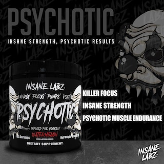 Foto 4 | Polvo Para Antes Del Entrenamiento Insane Labz Psychotic Black Edition - Venta Internacional.