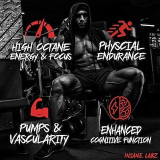 Foto 6 | Polvo Para Antes Del Entrenamiento Insane Labz Psychotic Black Edition - Venta Internacional.