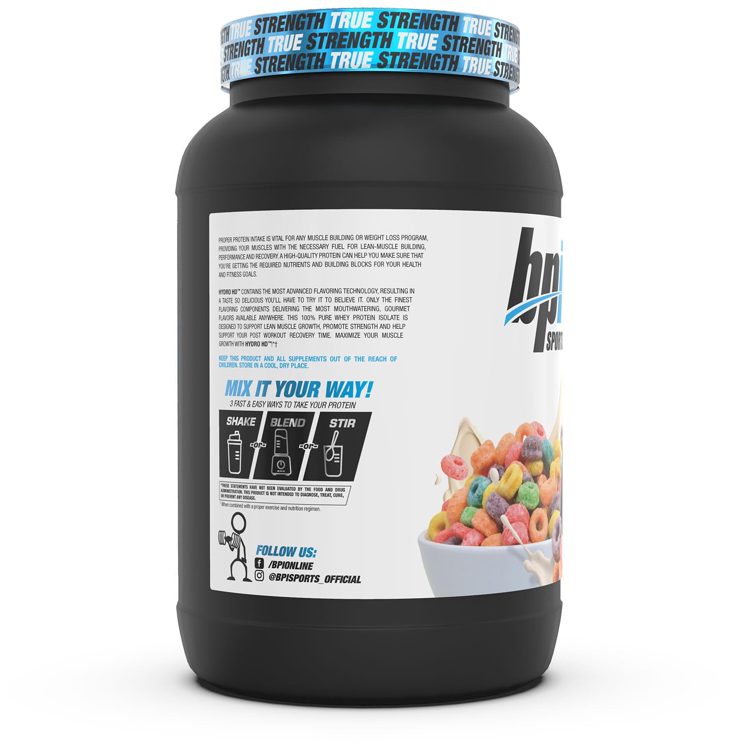 Foto 2 | Proteína De Suero En Polvo Bpi Sports Hydro Hd 25 G Protein Fruity - Venta Internacional.
