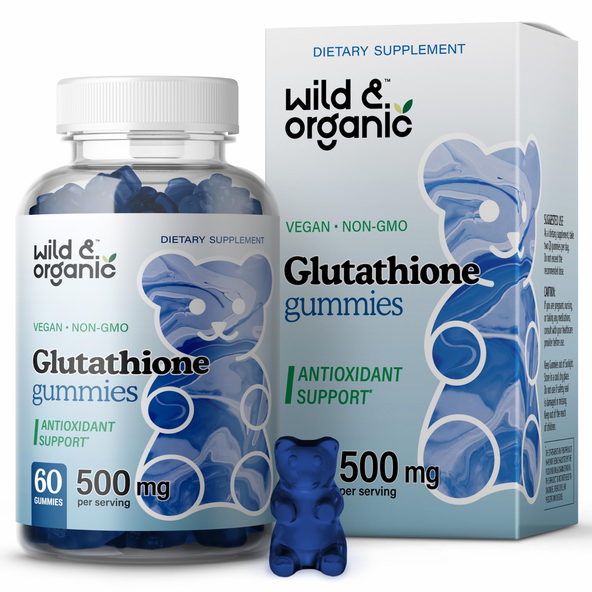 Foto 2 pulgar | Suplemento De Gomitas De Glutatión L Wild & Organic 500 Mg - Venta Internacional.