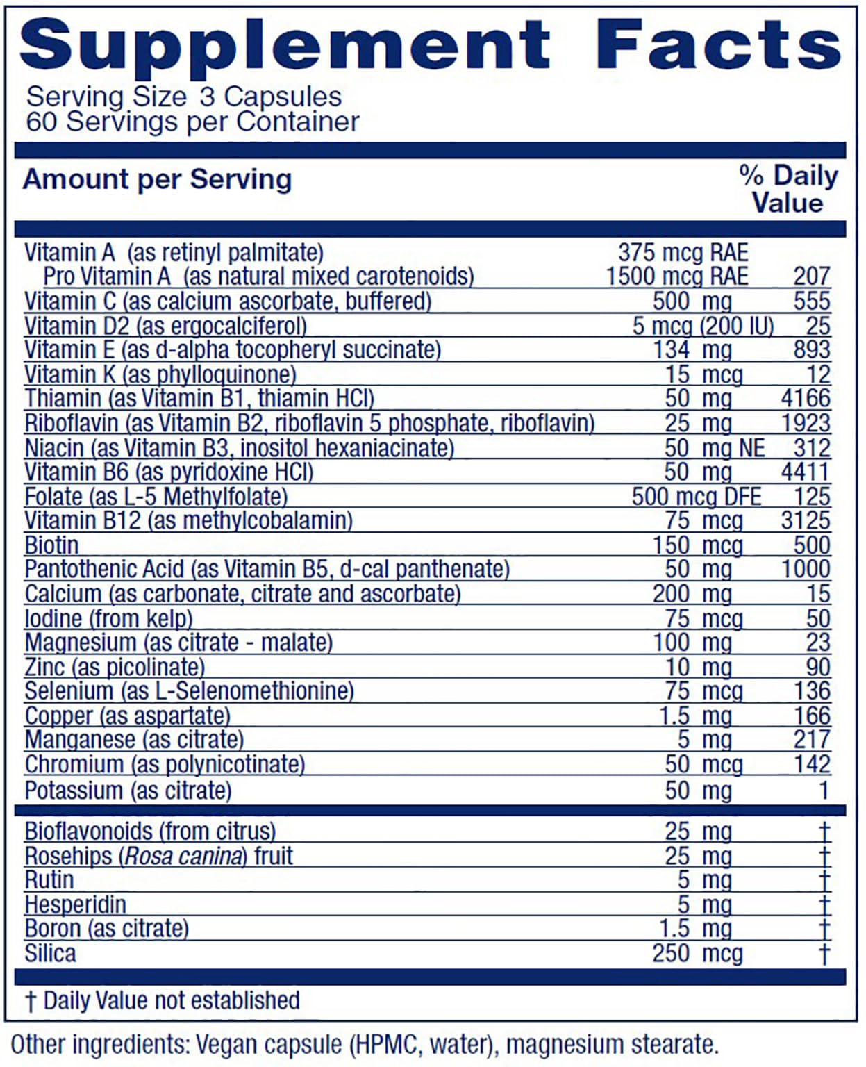 Foto 3 pulgar | Suplemento Vitanica Women's Symmetry Multivitamin 180 Cápsulas - Venta Internacional