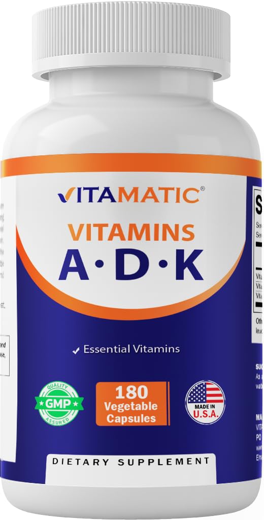 Foto 2 pulgar | Suplemento Vitamínico Vitamatic Adk 180 Cápsulas - Venta Internacional