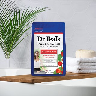 Foto 6 | Remojo De Sal De Epsom Y Magnesio Dr. Teal's Ashwagandha, 1,36 Kg X4 - Venta Internacional.