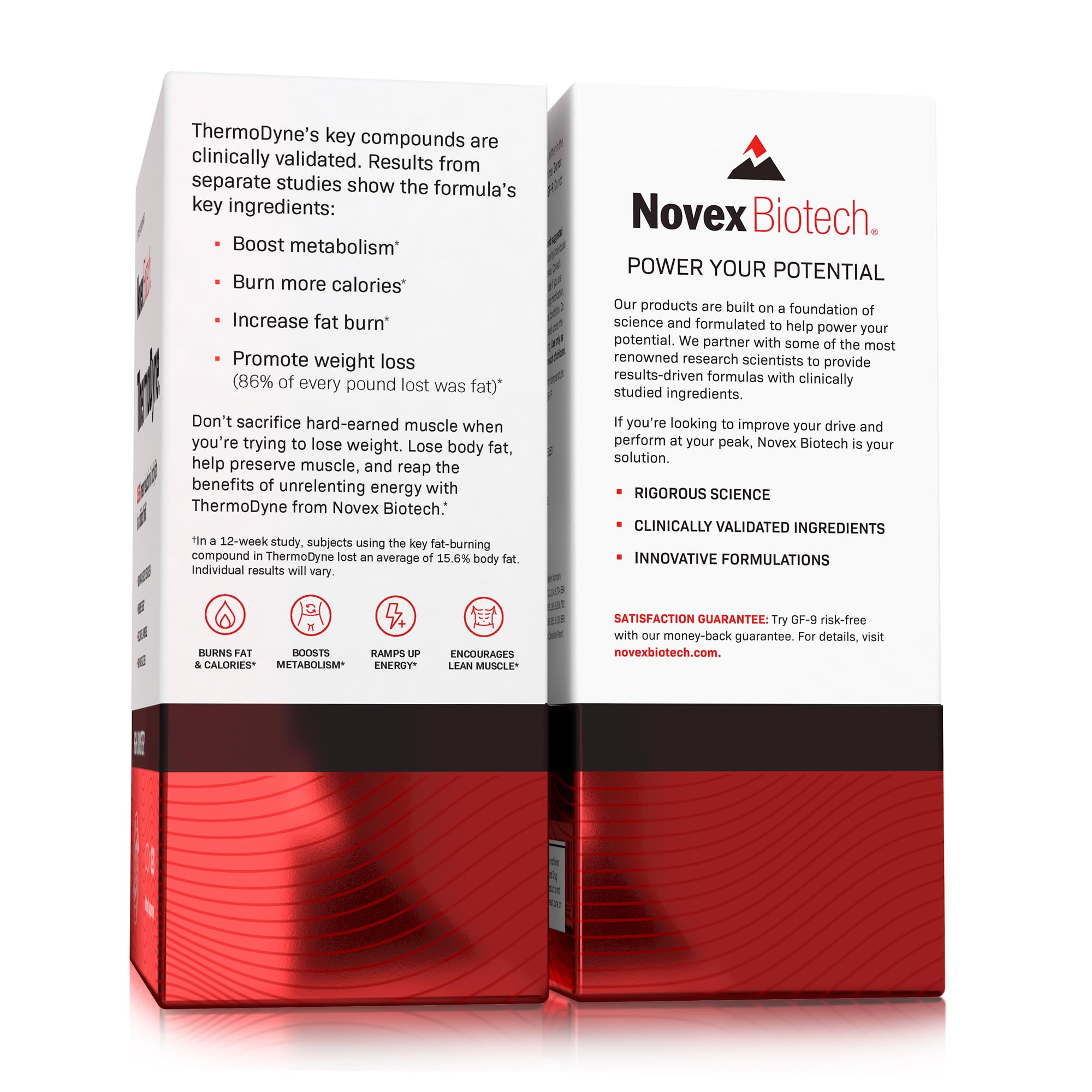 Foto 7 pulgar | Suplemento Novex Biotech Thermodyne Fat Burner 120 Píldoras - Venta Internacional.