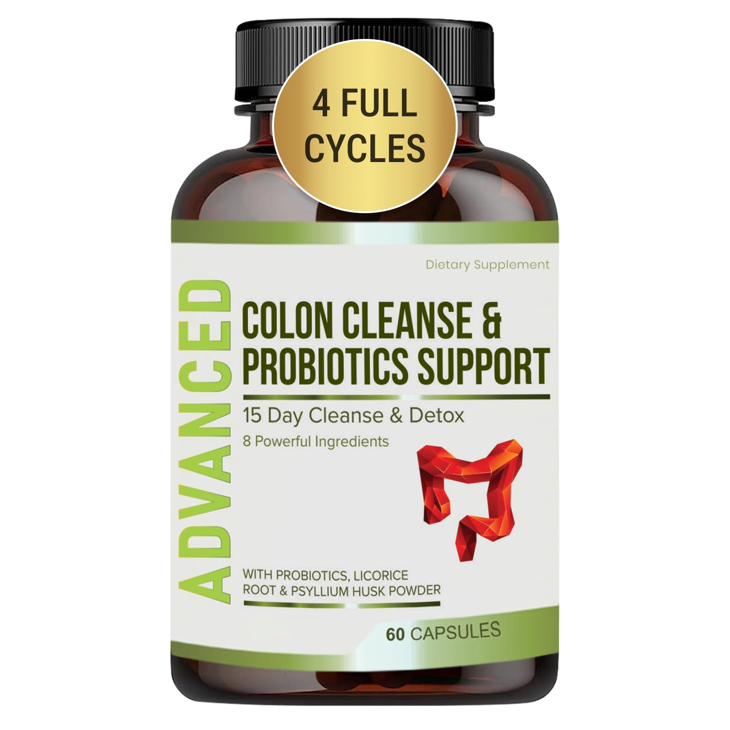 Foto 2 pulgar | Colon Cleanse Nutrapro 15 Días Con Probióticos 60 Cápsulas - Venta Internacional.