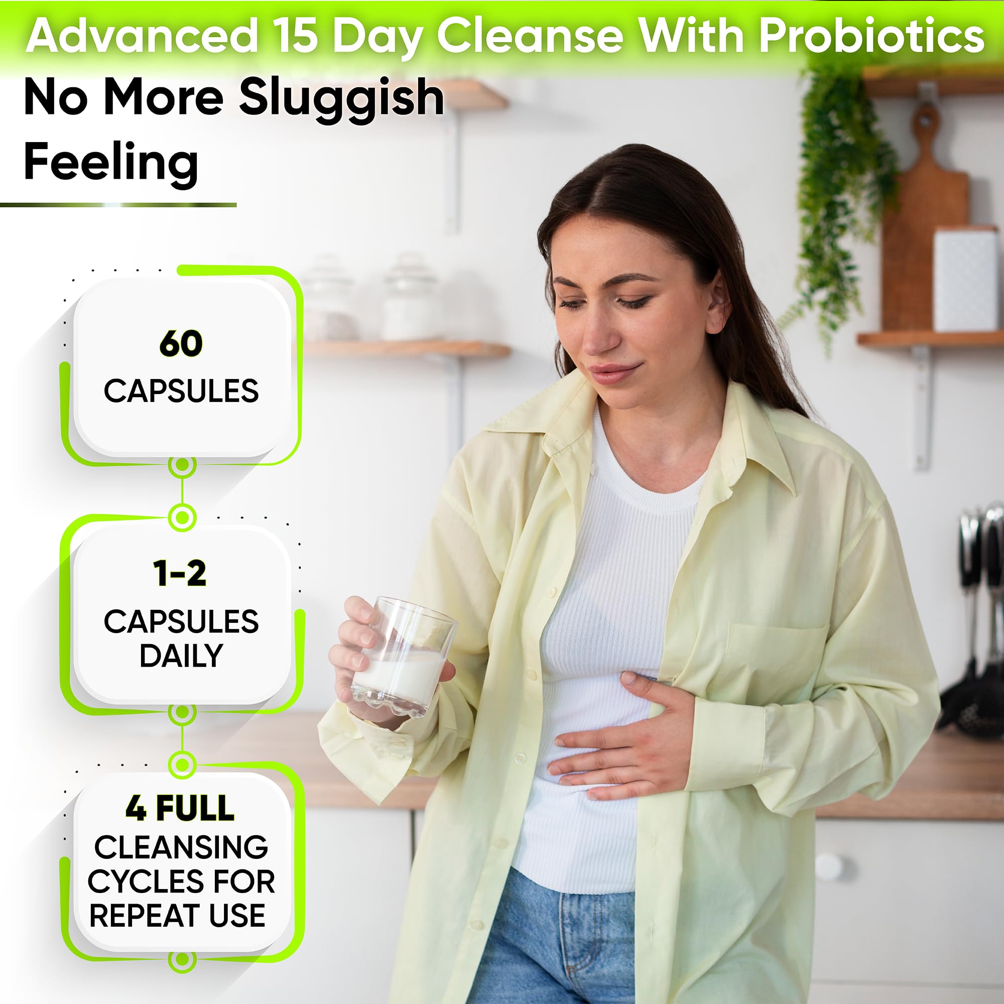 Foto 5 pulgar | Colon Cleanse Nutrapro 15 Días Con Probióticos 60 Cápsulas - Venta Internacional.