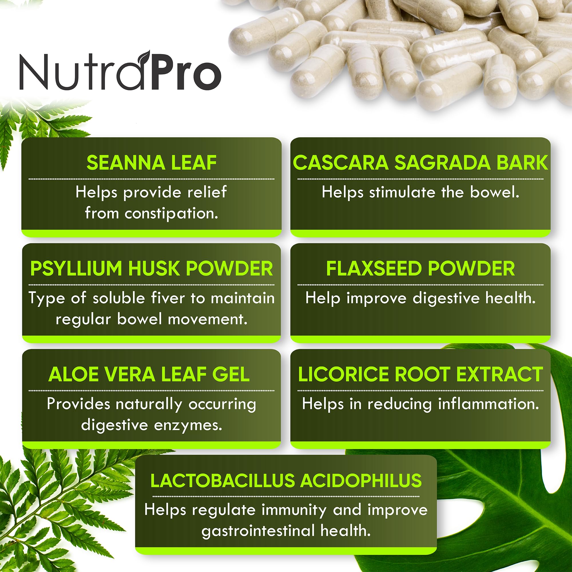 Foto 6 pulgar | Colon Cleanse Nutrapro 15 Días Con Probióticos 60 Cápsulas - Venta Internacional.