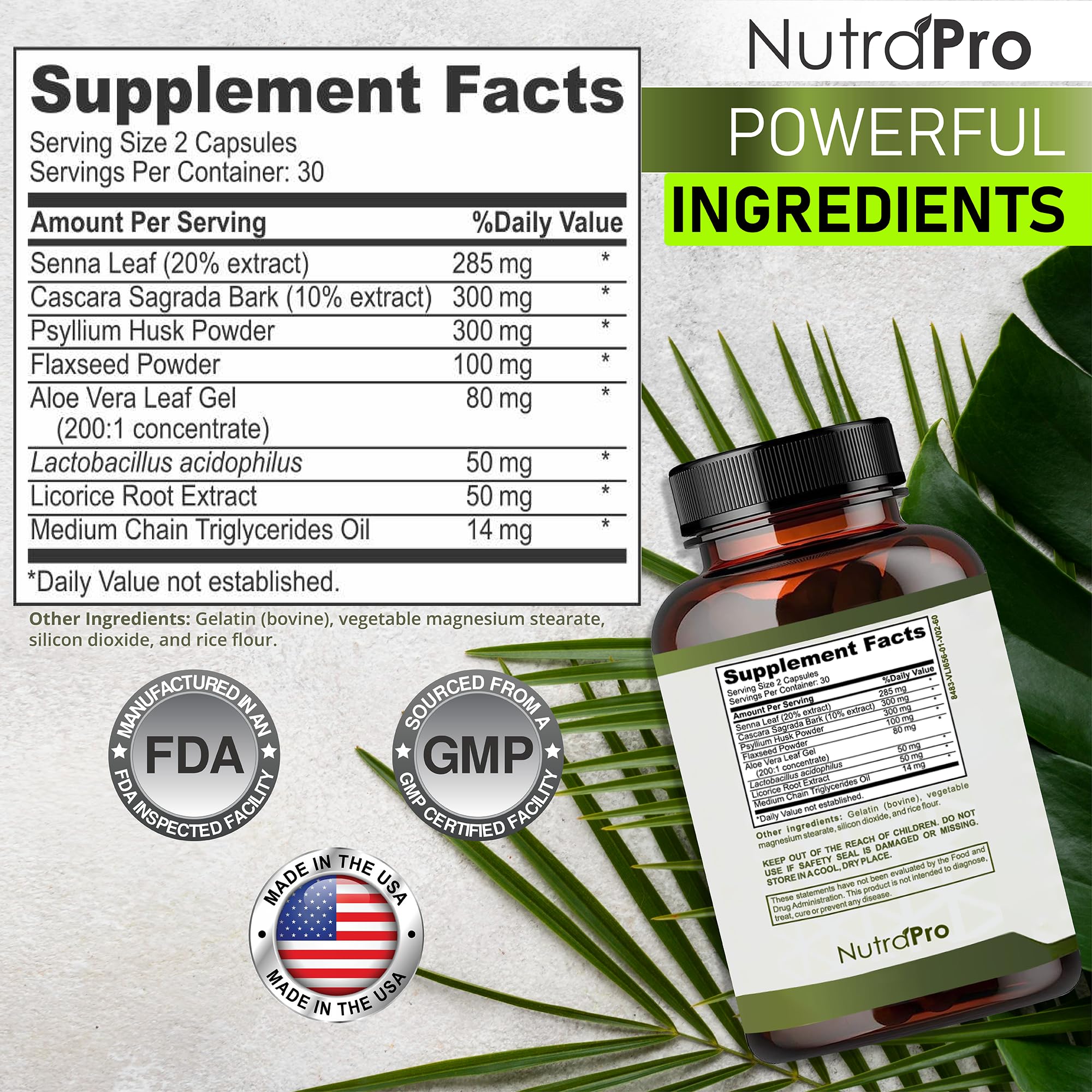 Foto 7 pulgar | Colon Cleanse Nutrapro 15 Días Con Probióticos 60 Cápsulas - Venta Internacional.